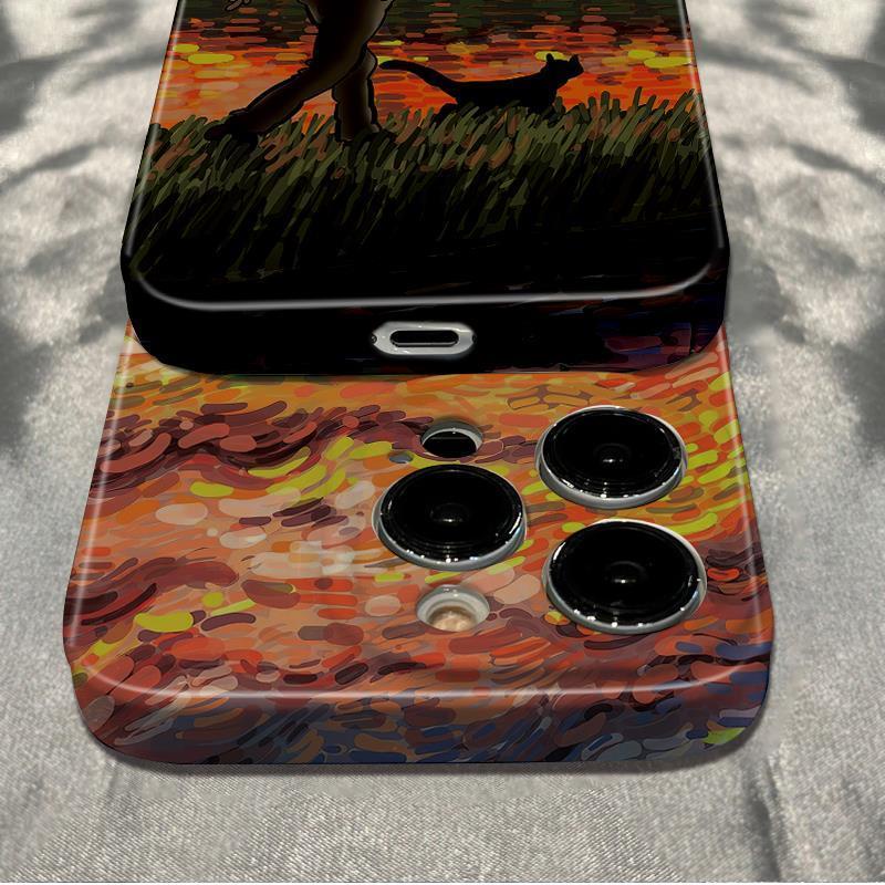 Ốp Điện Thoại Chống Sốc Họa Tiết Tranh Vẽ Van Gogh Đơn Giản Dành Cho Iphone 1211 14 Pro 78 13 Max 6S plus 8B3V