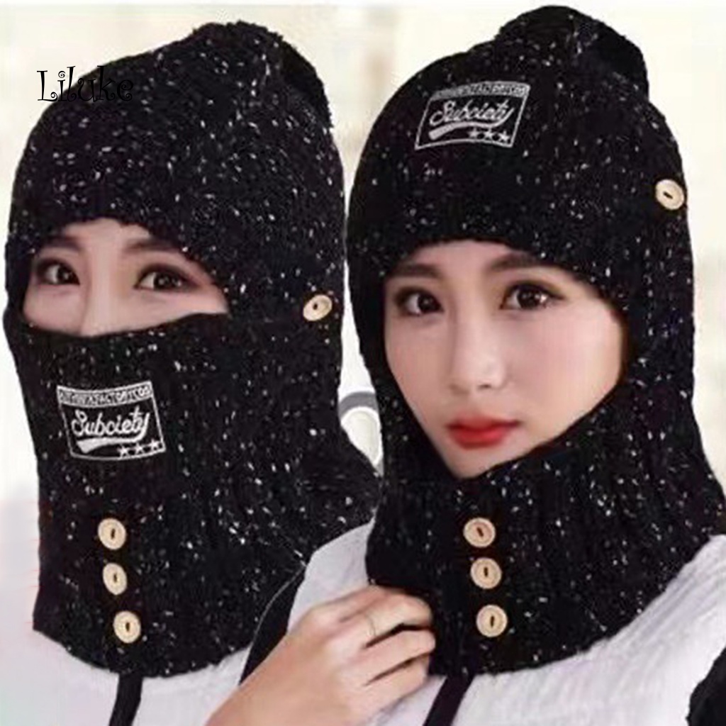 Mũ Beanie Trùm Đầu Màu Sắc Xinh Xắn Cho Nữ