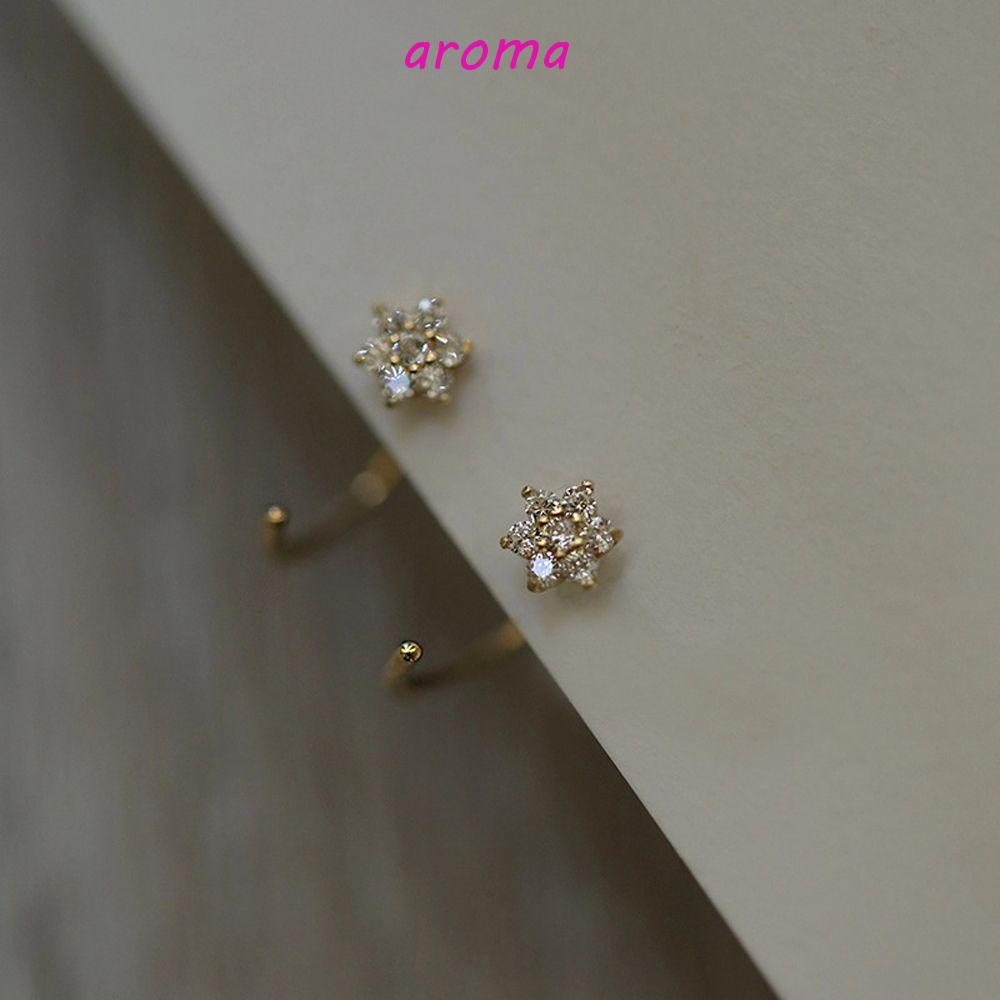 Khuyên Tai Dạng Móc Trang Sức Lấp Lánh Cho Nữ