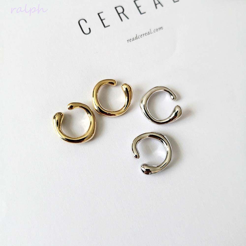 Bông Tai Dạng Kẹp Thiết Kế Tối Giản|Khuyên Xỏ Sụn Tai Không Xỏ Kiểu Hình Học Nhiều Màu Sắc