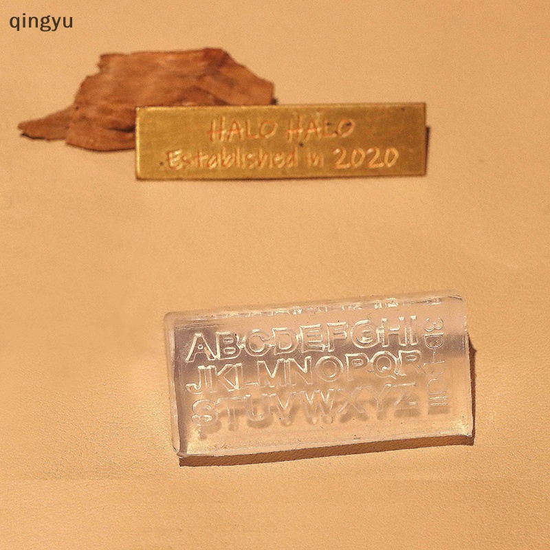 1 Khuôn Trang Trí Móng Tay Bằng Silicone Hình Chữ Cái 3D DIY