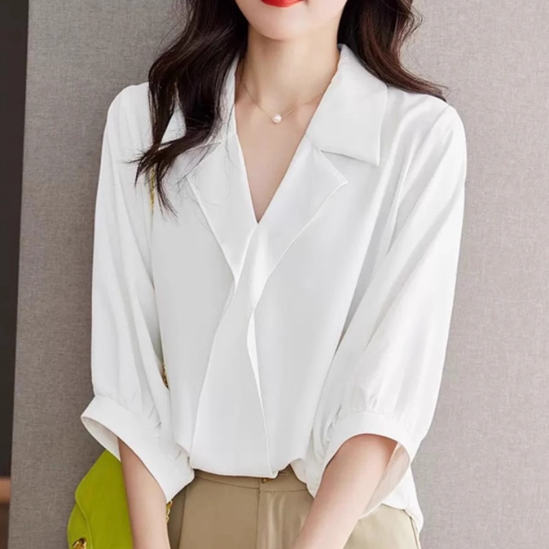 Áo Sơ Mi Chiffon Ba Lỗ Dáng Rộng Cao Cấp Thời Trang Mùa Hè 2023 Phong Cách Phương Tây Cho Nữ