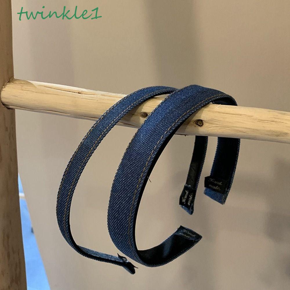 Băng Đô Denim Lấp Lánh Y2K Phong Cách Cao Bồi Vintage