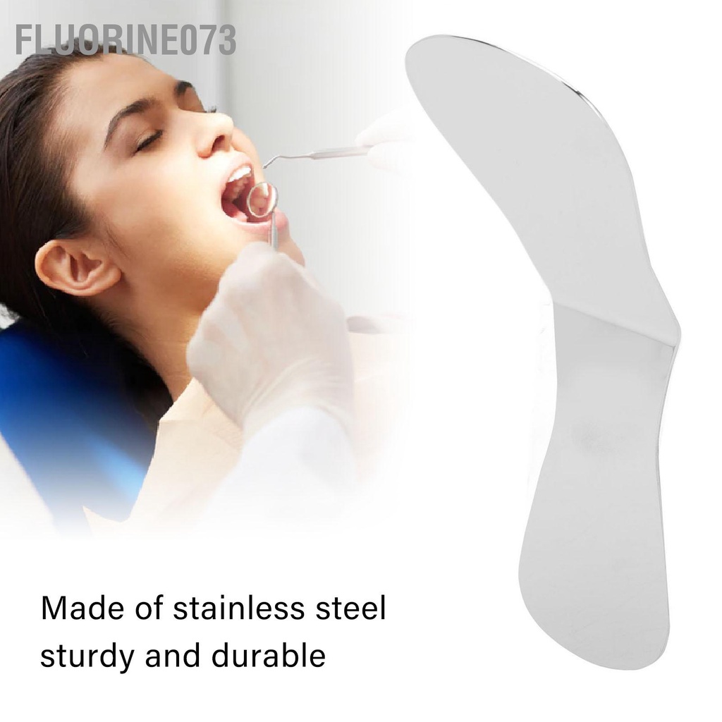 Fluorine073 Mặt phản xạ bằng thép không gỉ hai mặt cấy ghép chỉnh nha miệng chống sương mù cho sĩ