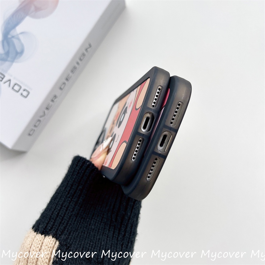 Ốp Điện Thoại Silicon Mềm Họa Tiết Cậu Bé Bút Chì Cho iPhone 11 13 12 14 Pro Max X XR Xs Max 6 7 8 Plus