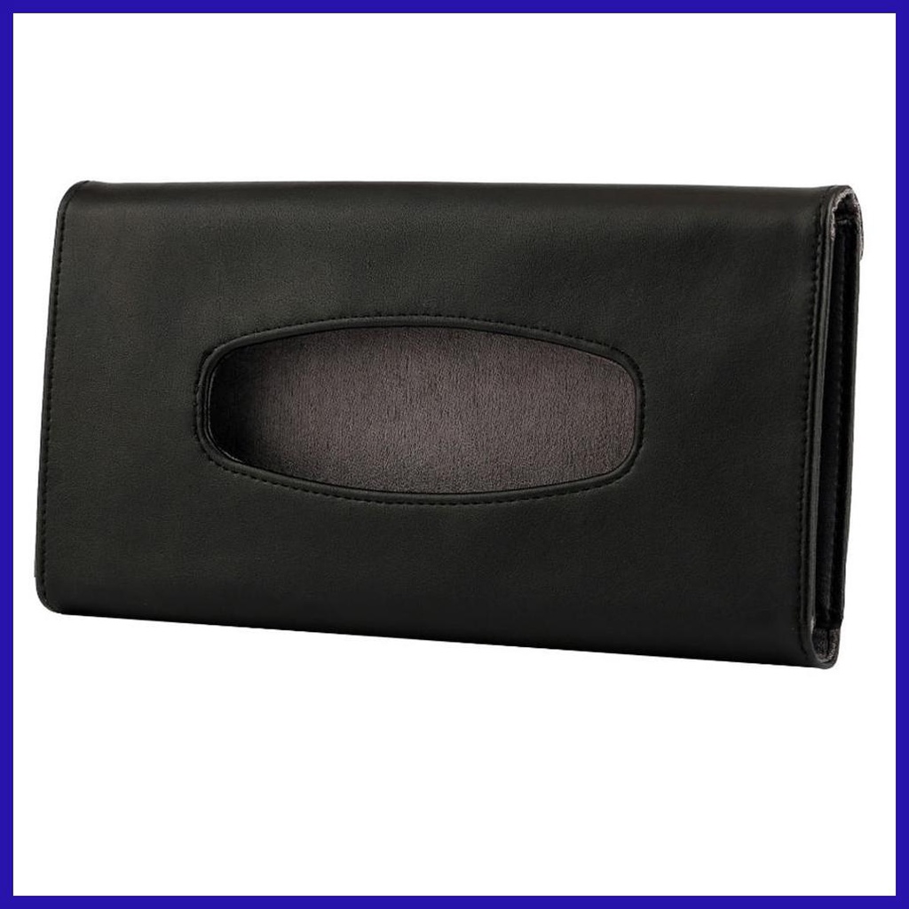 Hộp Đựng Khăn Giấy Bằng Da PU Gắn Tấm Che Nắng Xe Hơi Tiện Dụng