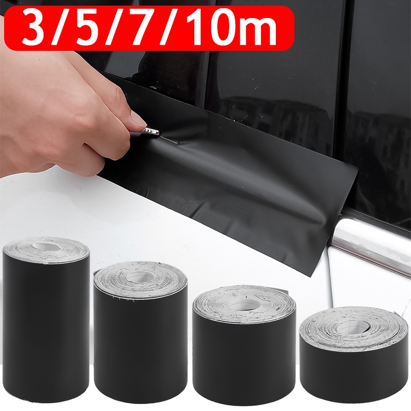 Miếng Dán PVC Màu Đen Bóng Chống Thấm Nước 4 Kích Cỡ Di Động Tiện Dụng