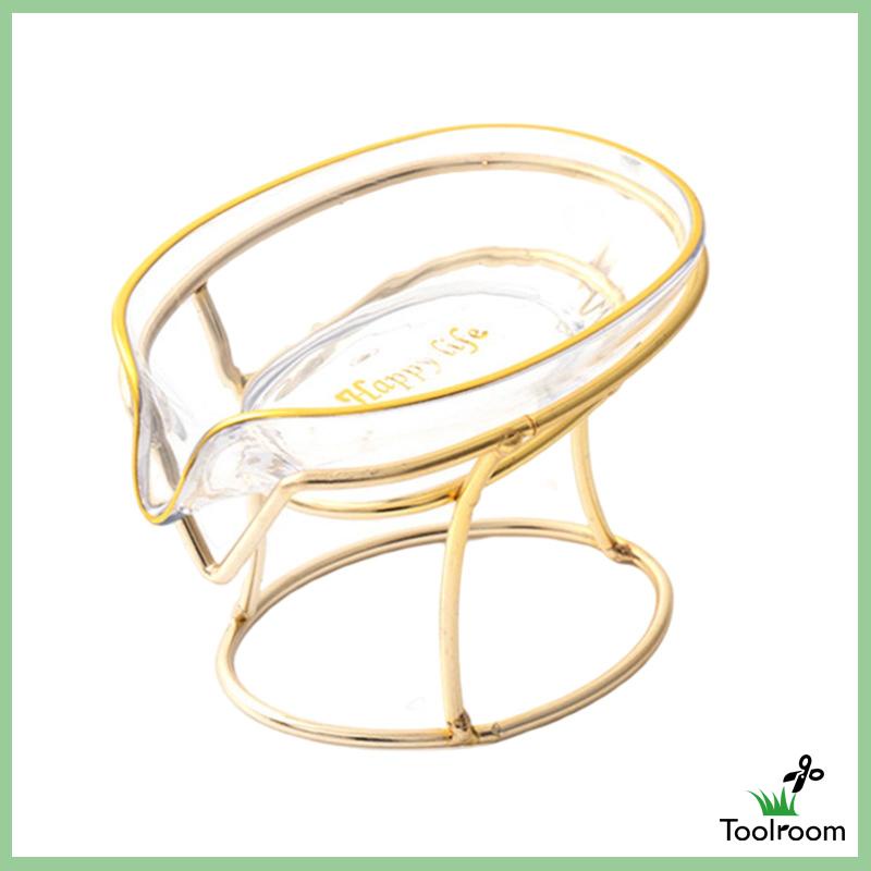 Khay Đựng Xà Phòng Có Giá Đỡ Bằng Sắt Tiện Dụng Cho Nhà Bếp / Phòng Tắm