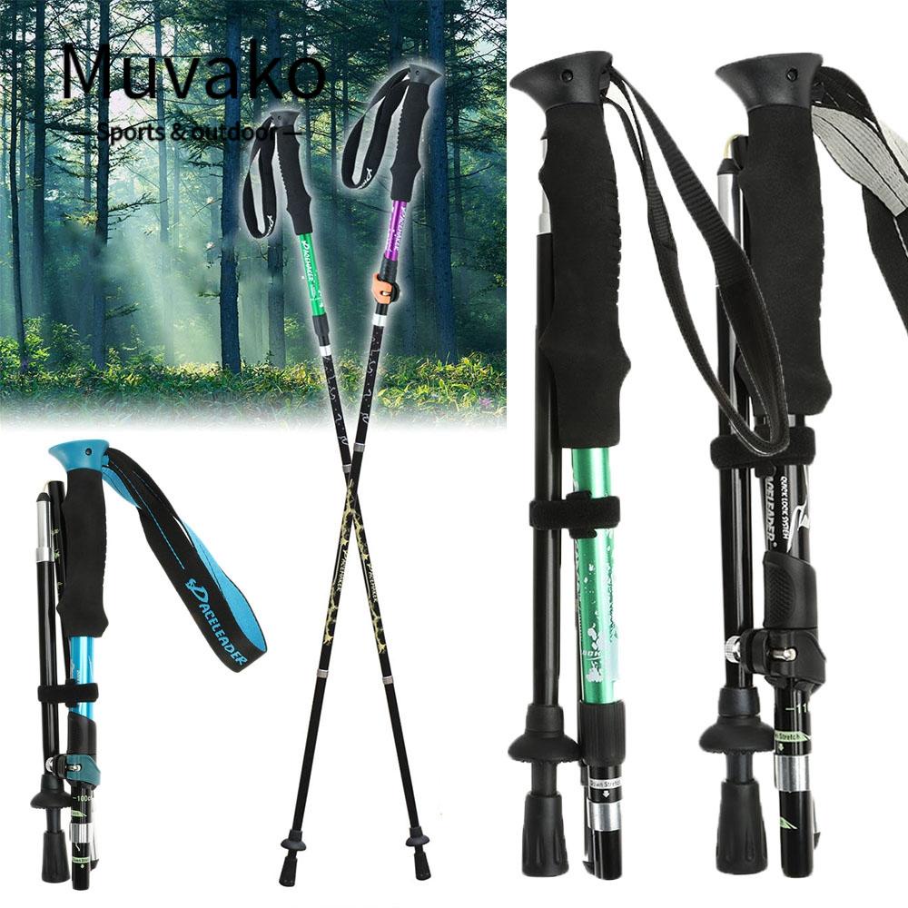 MUVAKO Gậy Đi Bộ  Tay Cầm EVA 10 Kiểu Có Thể Gập Lại