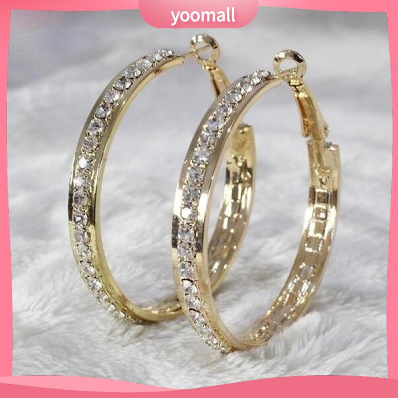 Bông Tai Hình Tròn Cỡ Lớn Thiết Kế Đơn Giản Cá Tính