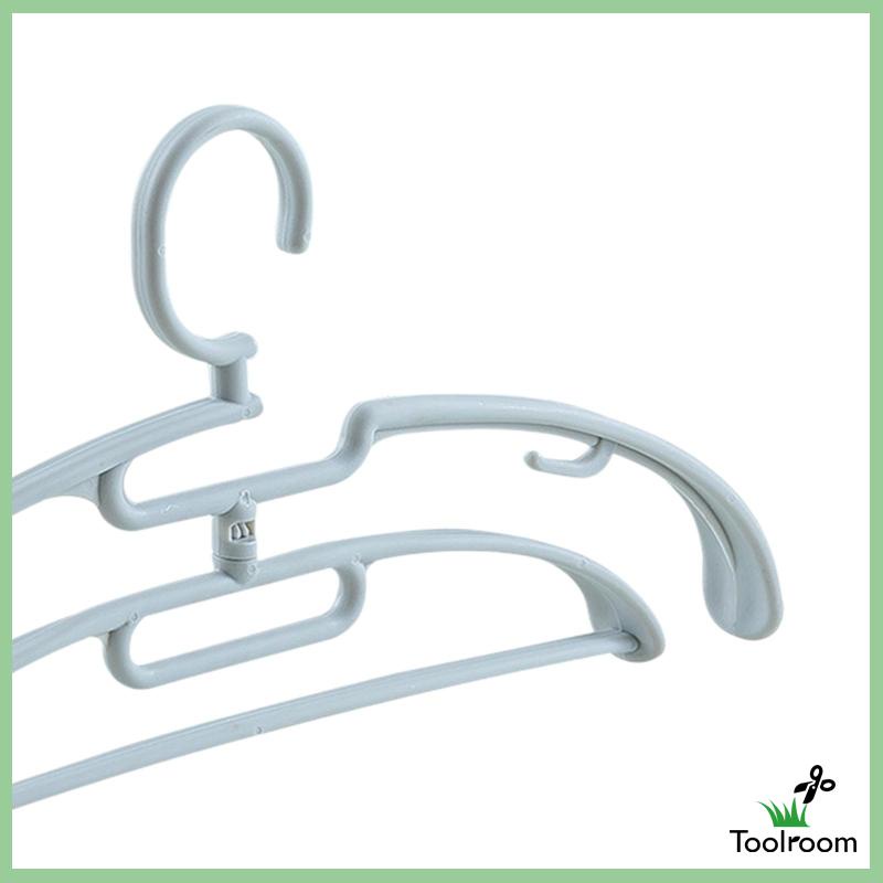 Set 6 Móc Treo Quần Áo Hai Tầng Tiết Kiệm Không Gian