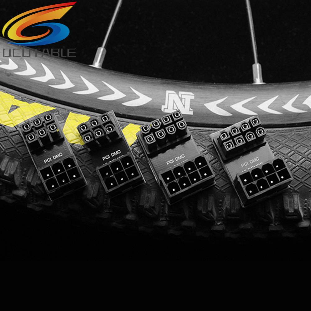 Đầu Nối ATX 6 Pin Cái Sang Đực Góc 180 Độ Cho Thẻ Đồ Họa