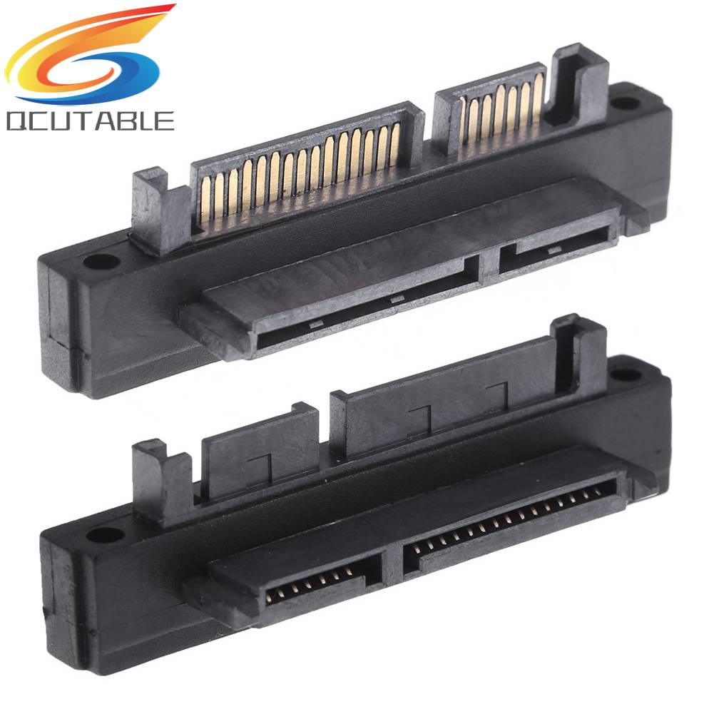 Cổng Chuyển Đổi 90 Độ 7 + 15Pin SATA Đực Sang Cái Cho SATA HDD SSD