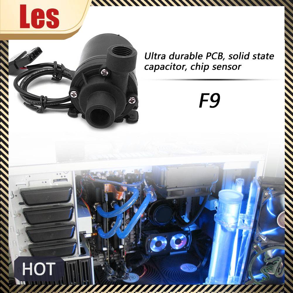 Máy Bơm Nước F9 12V Kết Nối 4 Pin Hệ Thống Làm Mát CPU 9W Cho PC