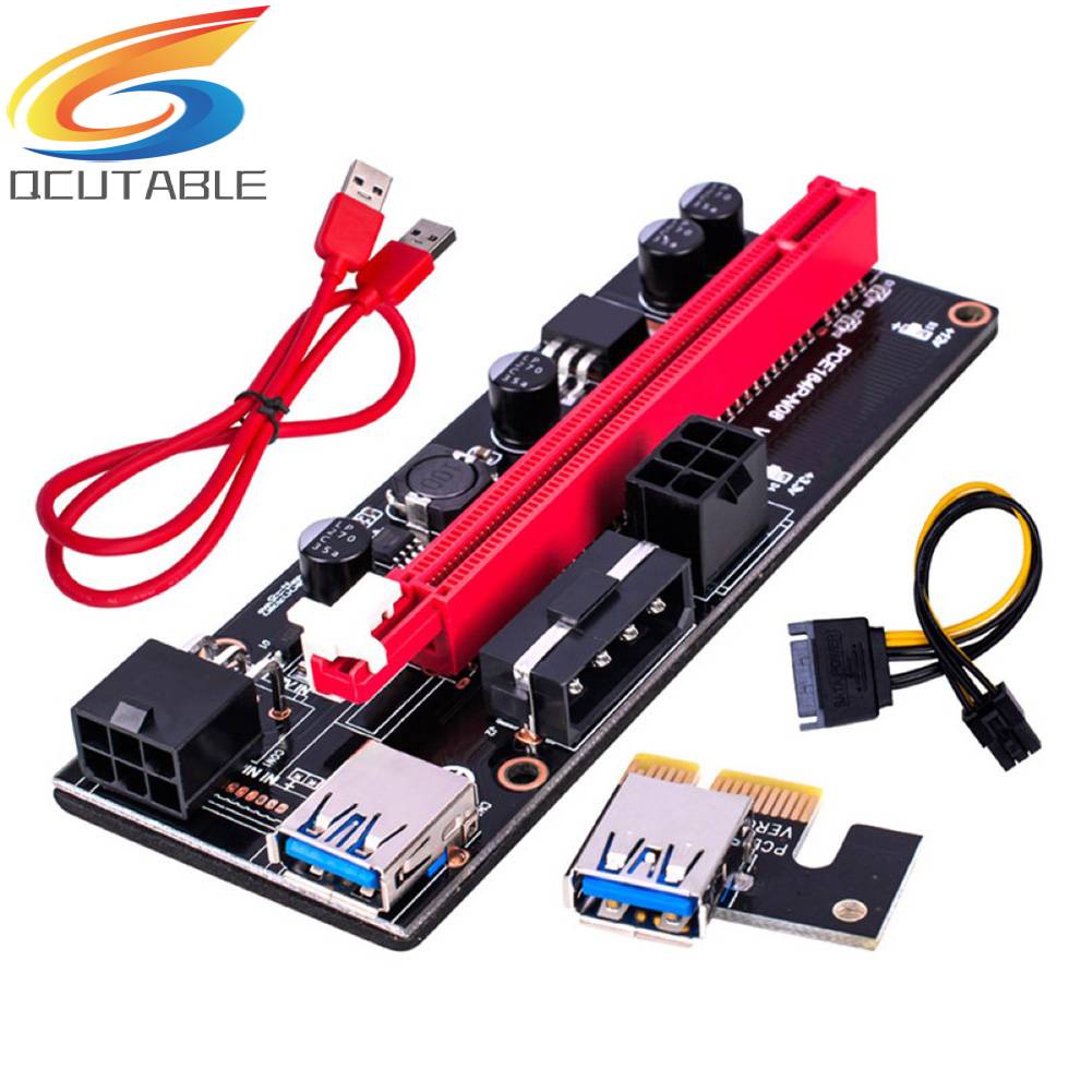 Card Mở Rộng PCI-E 1X Sang 16X Cổng USB 3.0 Cho GPU