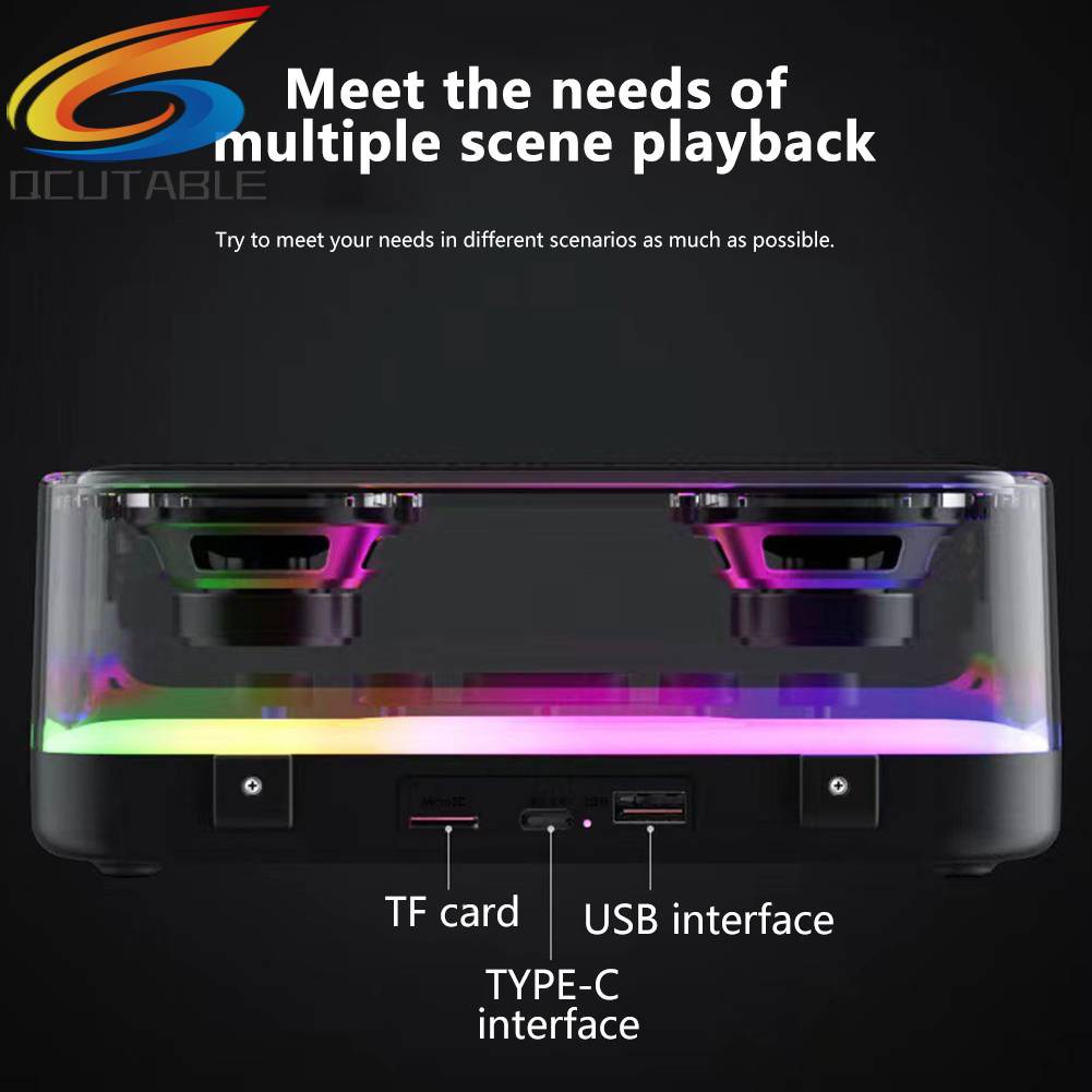 Loa Bluetooth Thông Minh RGB 1200mAh Nhiều Màu Sắc Và Phụ Kiện