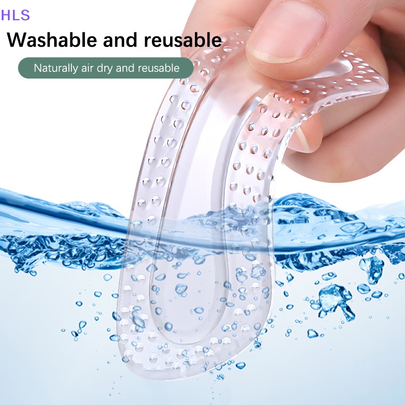 1 Cặp Đệm Silicone Dán Gót Chân Chống Trượt Cho Nam Nữ