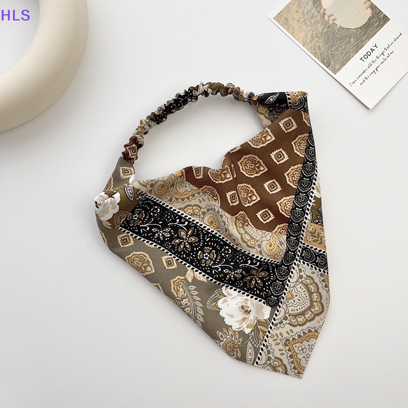 Băng Đô Co Giãn In Họa Tiết Hoa Phong Cách Bohemian Thời Trang Cho Nữ