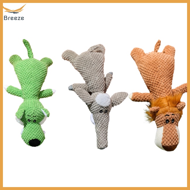 Đồ Chơi Nhồi Bông Hình Động Vật Hoạt Hình Chống Cắn Làm Sạch Răng Cho Thú Cưng