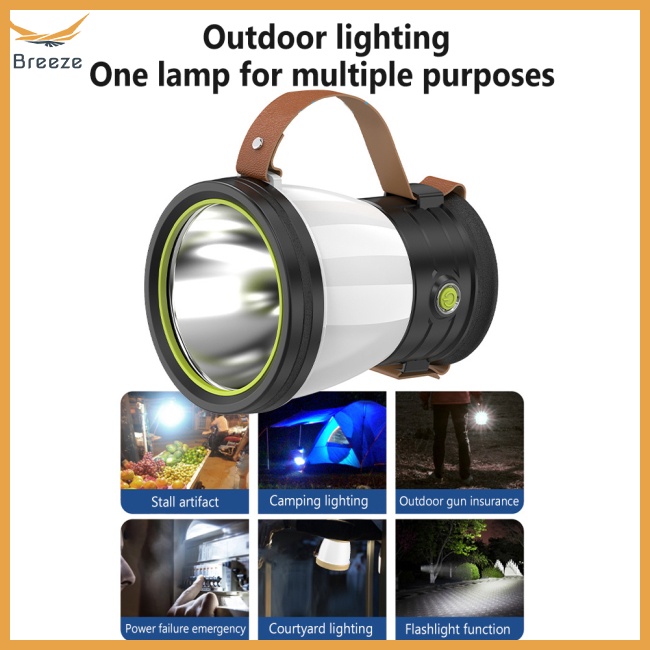 Đèn Cắm Trại Tiết Kiệm Năng Lượng Có Tay Cầm Tiện Lợi