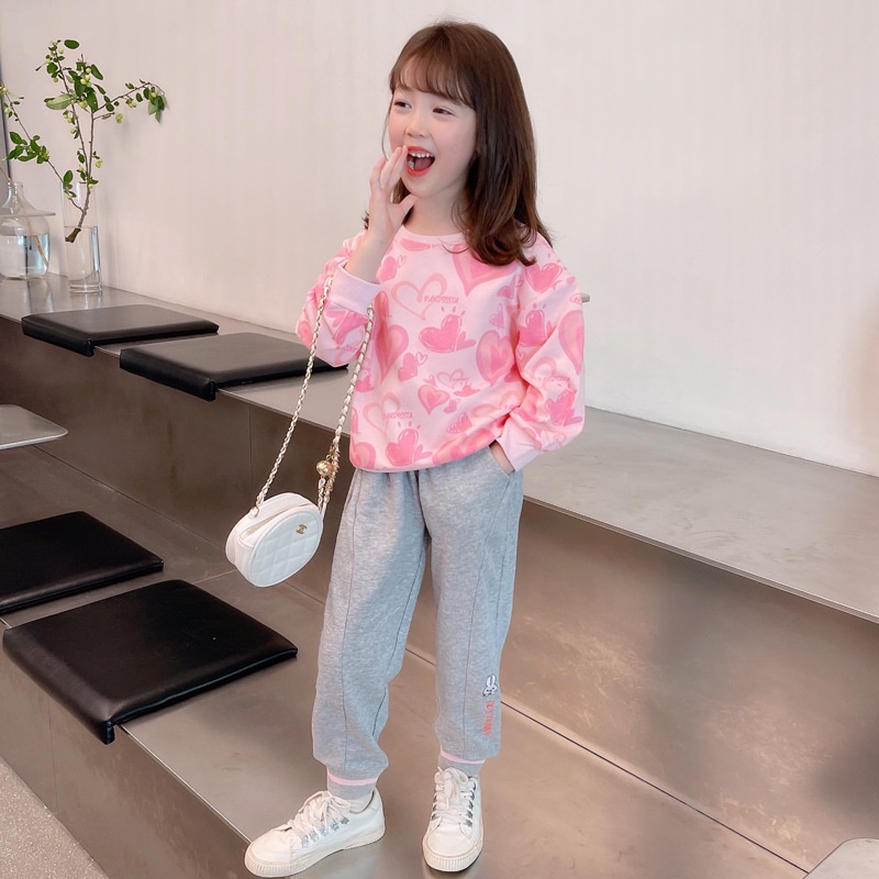 Áo Trẻ Em 90-140cm Xuân Thu Phong Cách Mới Cho Bé Thời Trang Áo Bé Gái Thời Trang Thời Trang Phù Hợp Với Tất Cả Trận Đấu Dài Tay Top Hợp Thời Trang