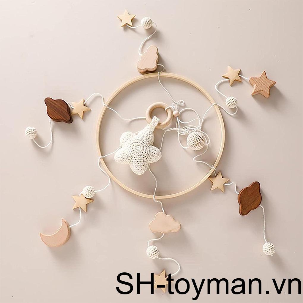 Đồ Chơi Treo Cũi Em Bé Kiểu Bắc Âu Linh Hoạt