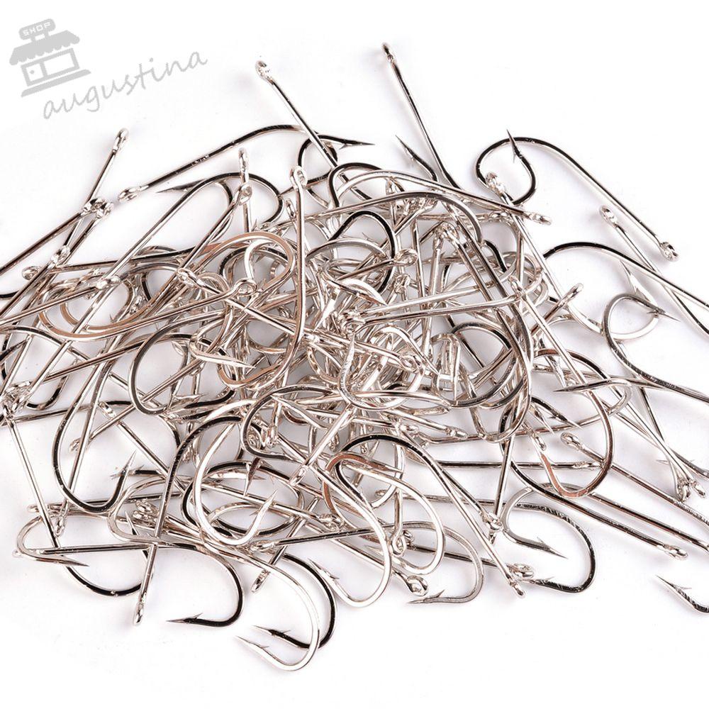 AUGUSTINA Móc Câu Cá Bằng Thép Carbon Màu Đen Chất Lượng Cao