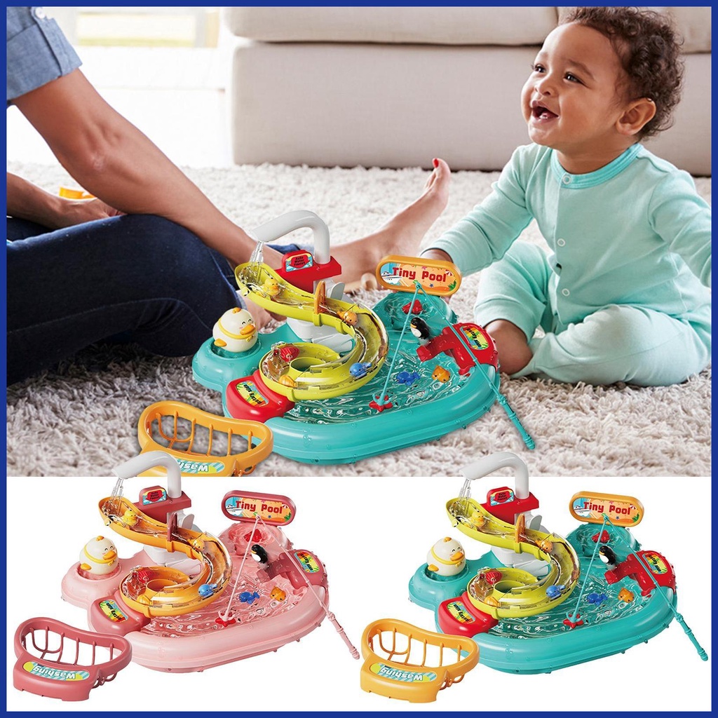 Bộ Đồ Chơi Câu Cá Điện Tử Chống Tràn An Toàn Cho Bé