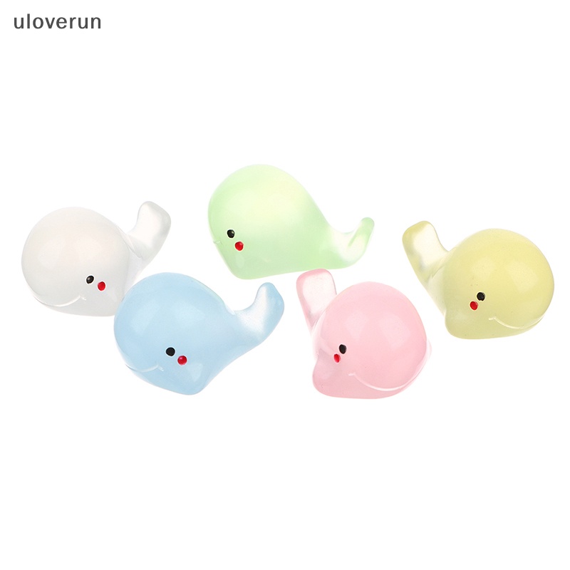 Set 5 Đồ trang trí Cá Heo Dạ Quang Mini Trang Trí Bể Cá