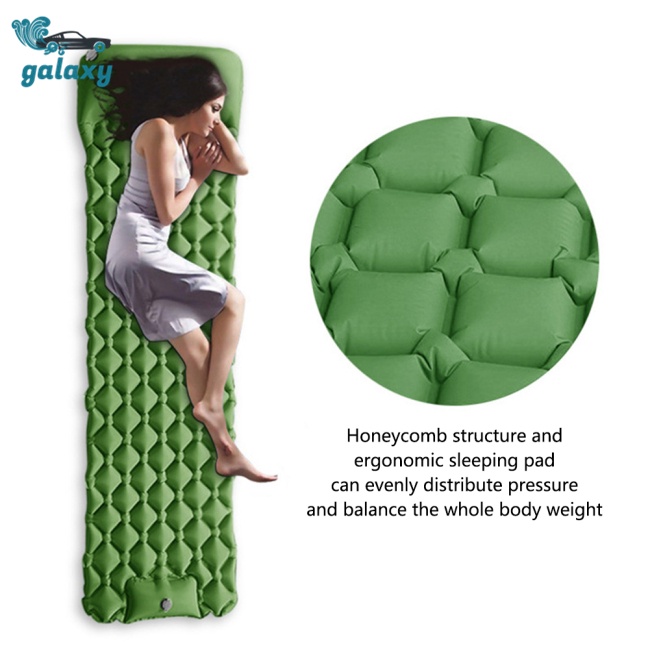 Galaxy Nệm Hơi Cắm Trại Bơm Hơi Tiện Lợi 190 X 58 X 5.5cm
