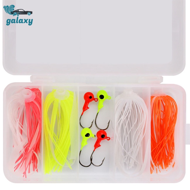 Galaxy Set 8 Mồi Giả Nhử Cá Bằng Silicon Kèm Móc Câu Diy