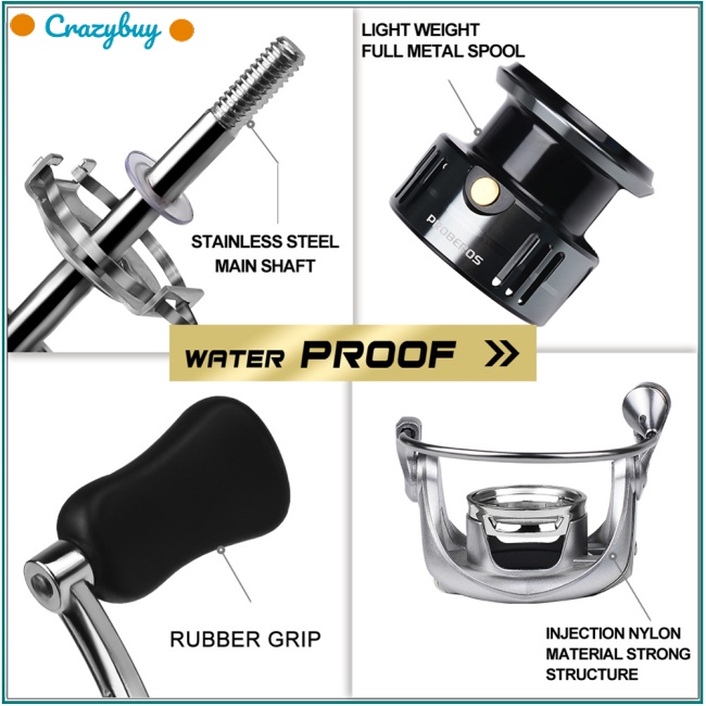 Cr Máy Câu Cá 7 + 1bb Chất Lượng Cao