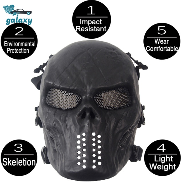 Mặt Nạ galaxy M06 Hình Đầu Lâu Có Thể Điều Chỉnh Kích Thước Trang Trí Tiệc Ngoài Trời