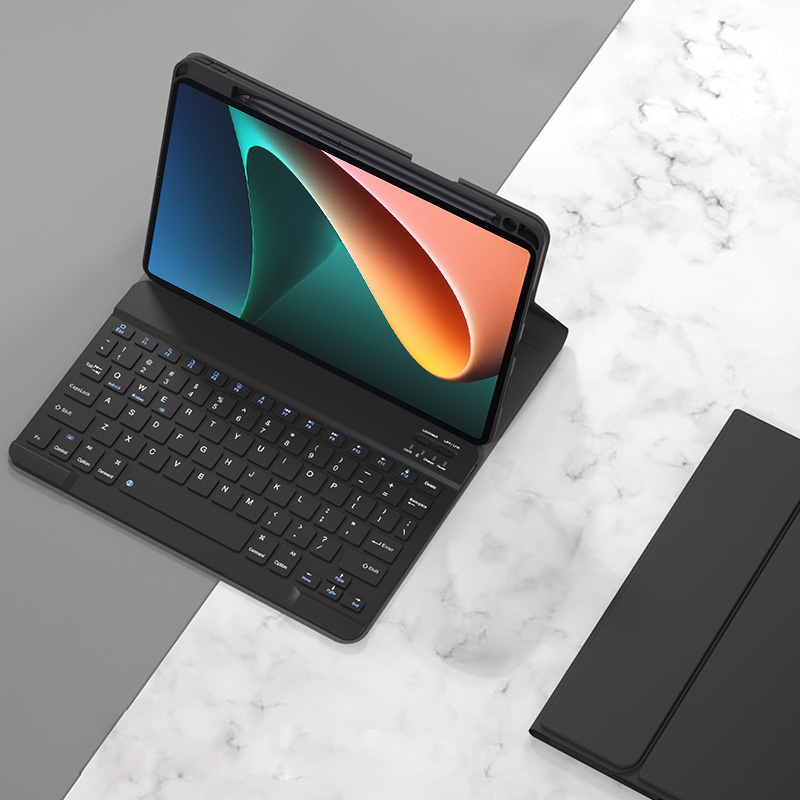 Bao Da Máy Tính Bảng Bằng Vải Có Thể Gập Lại Kèm Ngăn Đựng Bút Cho Funda Xiaomi Pad 6 Xiaomi Pad 6 Pro Mi Pad 6