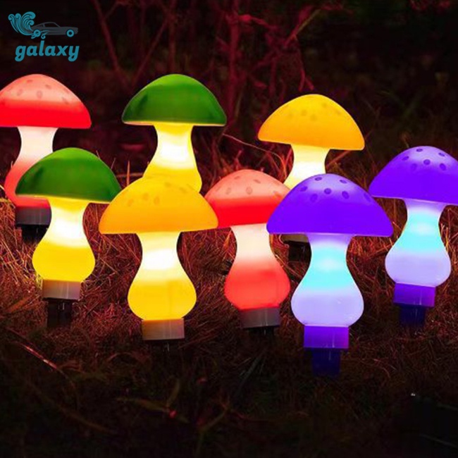 Galaxy Dây Đèn Led Hình Nấm Sử Dụng Năng Lượng Mặt Trời Trang Trí Sân Vườn