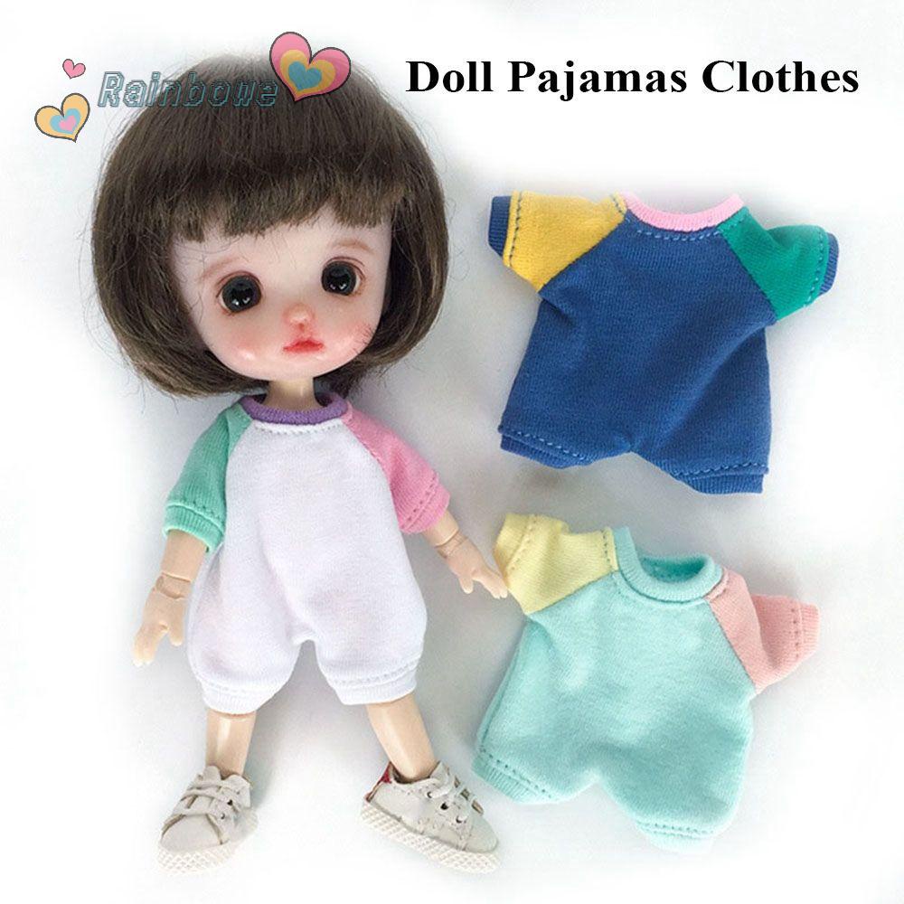 RAINBOW Áo Hoodie Dễ Thương Cho Búp Bê ob11 obitsu 11