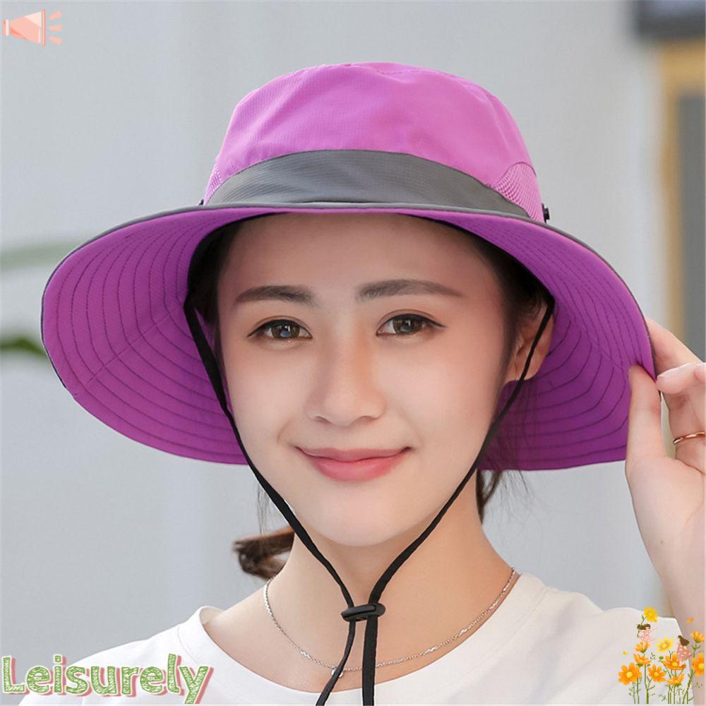LEILY Nón Rộng Vành Che Nắng Thời Trang Đi Biển Cho Nữ