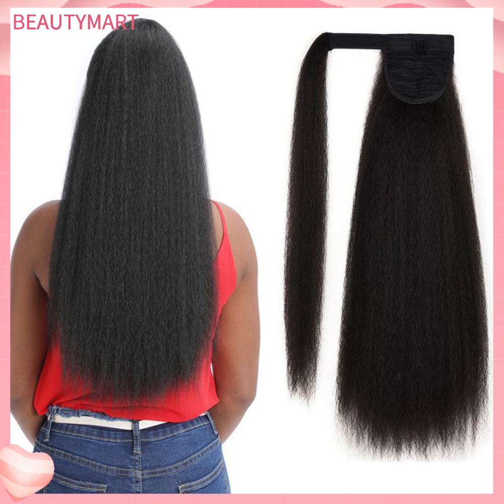 Bộ Tóc Giả Dài 55cm Bằng Sợi Tổng Hợp Và Lông Ngựa Phong Cách Châu Phi Dành Cho Nữ