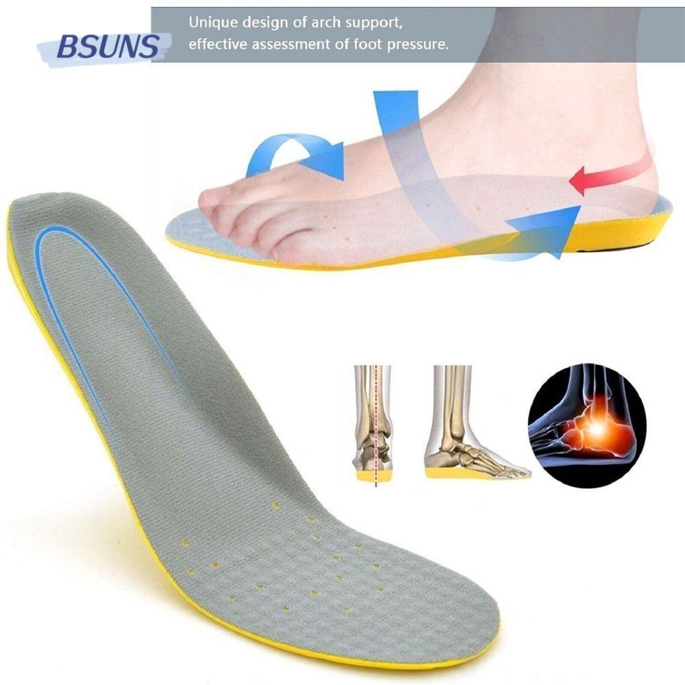 BSUNS Cặp Đế Lót Giày Phẳng Khử Mùi Lưng Unisex