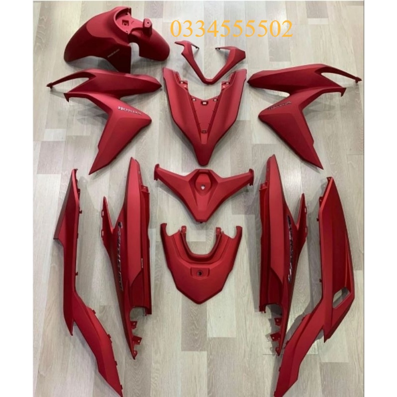 Dàn áo vario 150  đỏ nhám chính hãng honda 2020