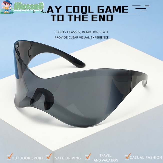 1 Đôi Kính Mát Chống Tia Uv400 Y2k Cho Nam