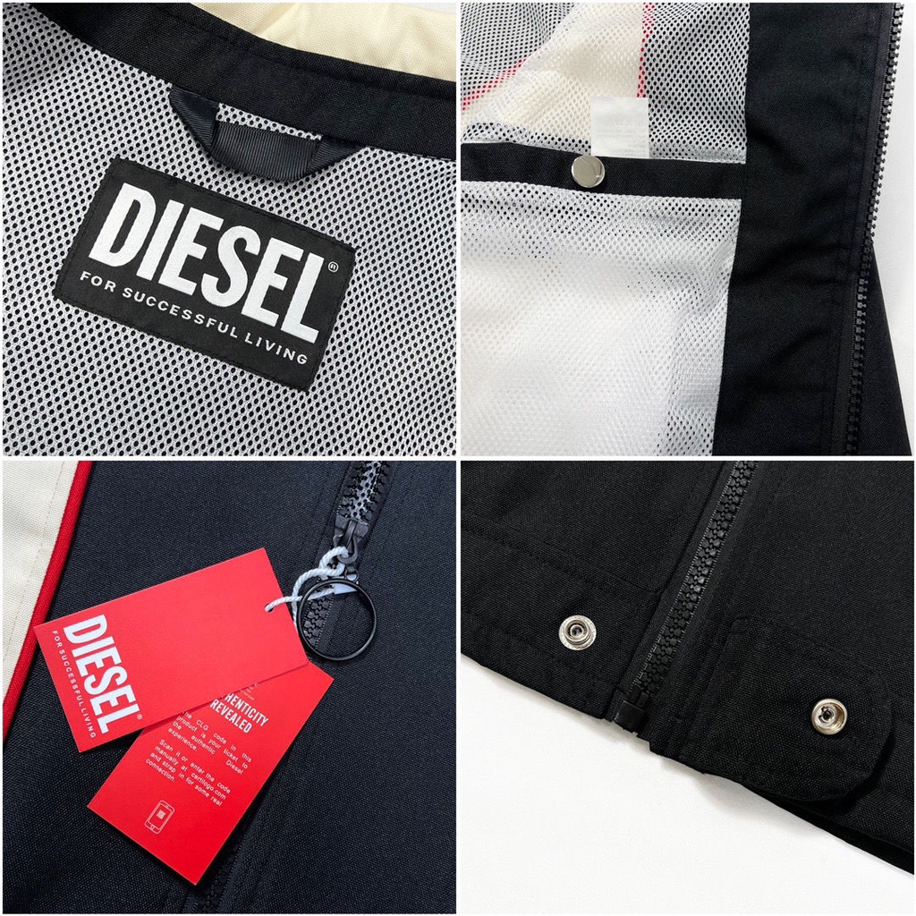 Diesel nam và nữ cùng màu phù hợp với áo khoác xe máy áo khoác chống gió all-match thời trang