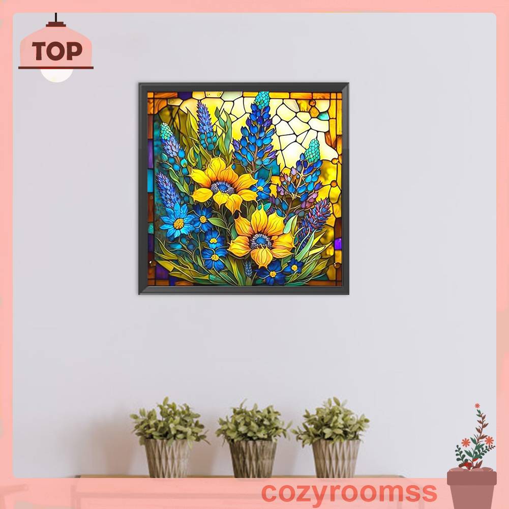 Tranh Sơn Dầu Hoa Hướng Dương Mặt Kính