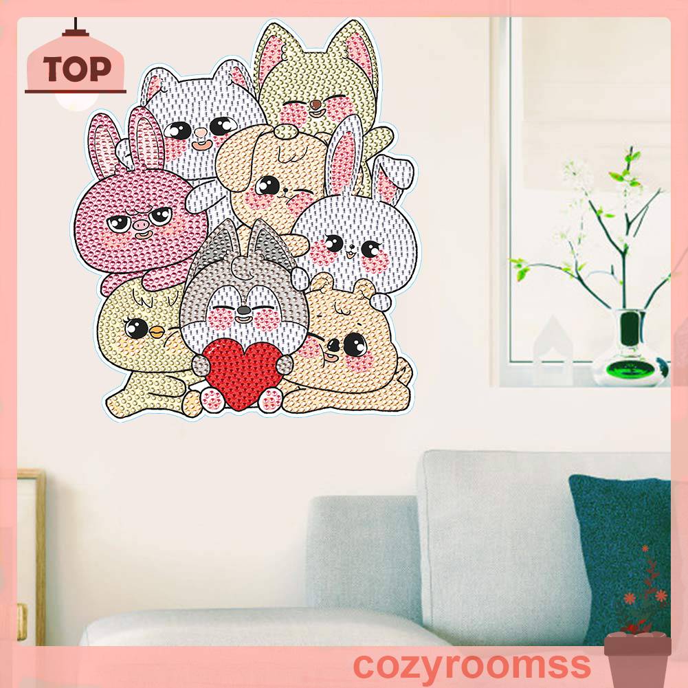 Miếng Dán Hình Động Vật Họa Tiết Mosaic Độc Đáo Trang Trí Thủ Công DIY