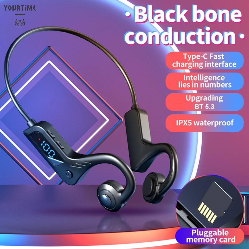 Tai Nghe Bluetooth 5.3 IPX5 Chống Thấm Nước Có Cảm Ứng Xương