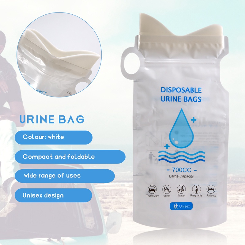 Set 12 Túi Đi Vệ Sinh Khẩn Cấp 700Ml Chống Rò Rỉ Sử Dụng Một Lần Cho Nam Và Nữ