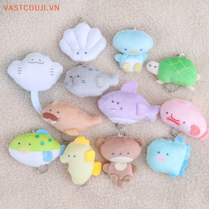 1 Móc Khóa Hình Rùa Biển Nhồi Bông Đáng Yêu