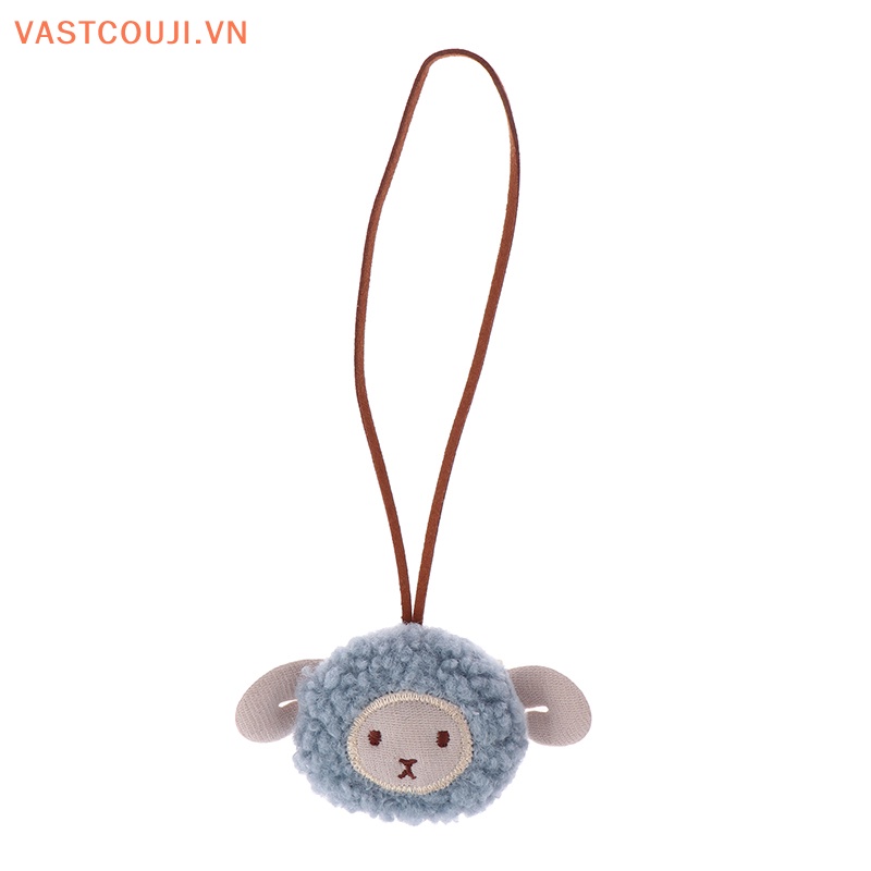 Móc Khóa Hình Cừu Nhồi Bông Dễ Thương Chống Mất Tích Hợp Thẻ Tên Túi Xách Cho Trẻ Mẫu Giáo