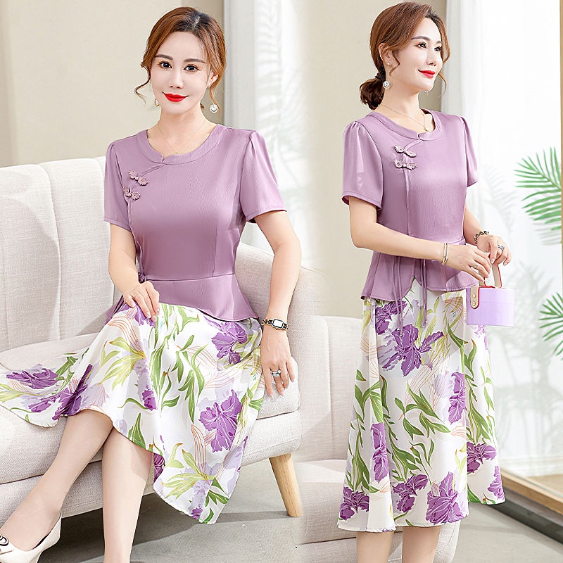 Đầm Thiết Kế Mới Thời Trang Mùa Hè Dành Cho Phụ Nữ Trung Niên Từ 40-50 Tuổi