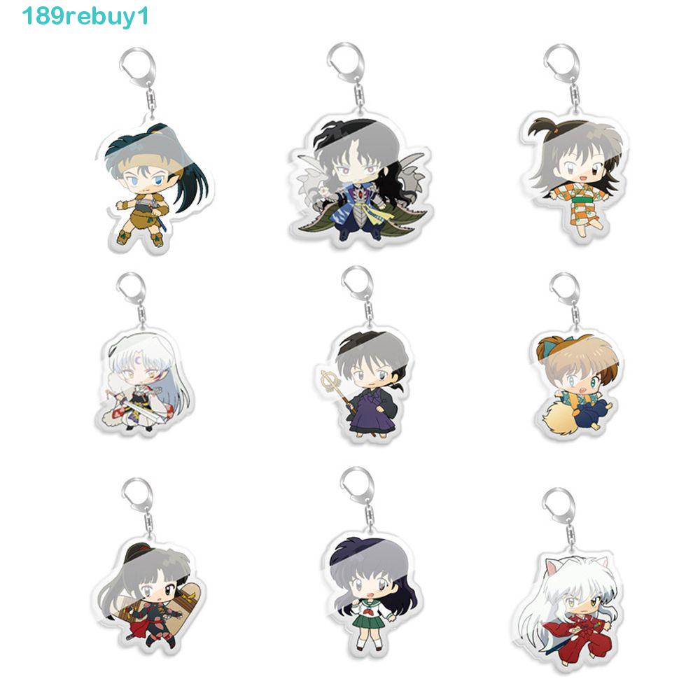 REBUY1 Móc Chìa Khóa Bằng Acrylic Hình Nhân Vật Anime Hai Mặt